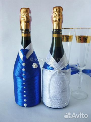 Как украсить бутылку шампанского пошагово Как украсить бутылку шампанского пошагово
