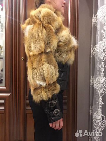 Кожаная куртка из лисы