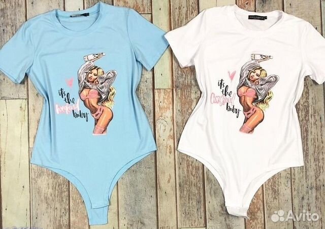 Боди с цветочным принтом 