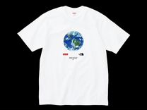 supreme the north face one world tee black