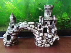 Замок для аквариума, декор