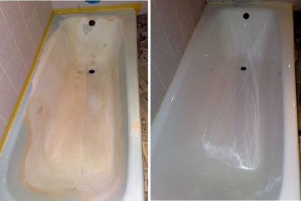 Реставрация ванн наливным акрилом