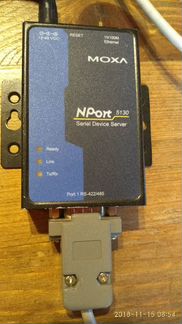 Преобразователь COM-port - rg45 moxa NPort5130