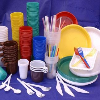 Пластиковая посуда в ассортименте