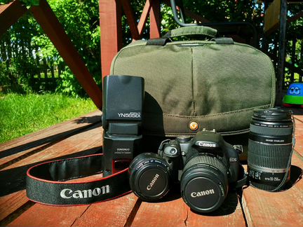 Продам фотоаппарат Canon 550d +объективы