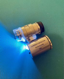 Карманный микроскоп с подсветкой и ультрафиолетом