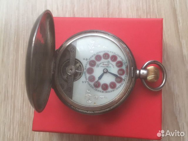 Швейцарские антикварные старинные часы Hebdomas 8д