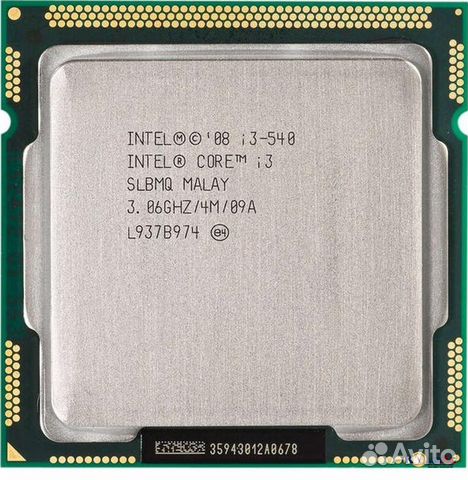 Intel Core i3 540 1156