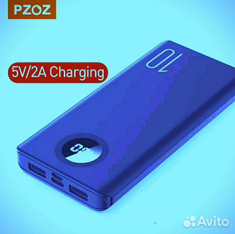 Pzoz 20000 mAh Power bank новый
