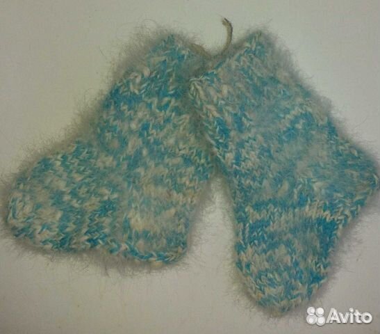 Носочки детские. Собачий пух и овечья шерсть