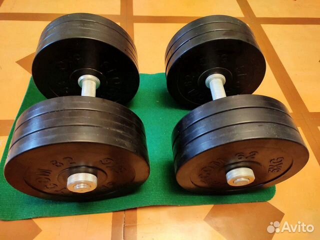 Гантели pазбоpные 90 кг