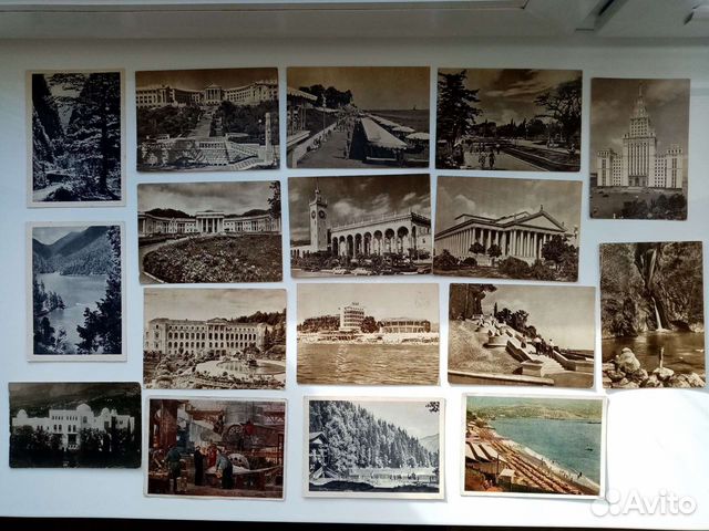 Открытки СССР Сочи 1951-1958, 17 шт
