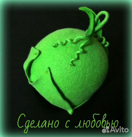 Банная шапка. Авторский войлок