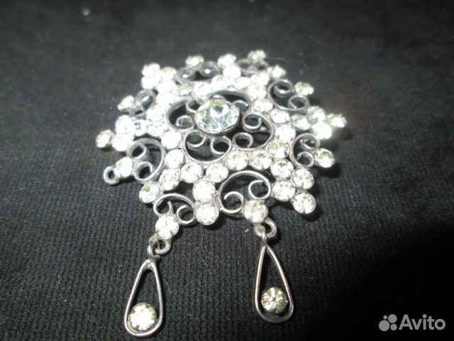 Брошь серебряная 60-х годов прошлого века