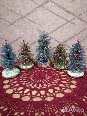 Елочки из бисера