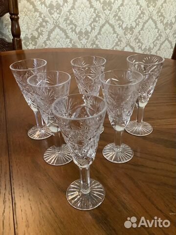 Советские хрустальные фужеры малые
