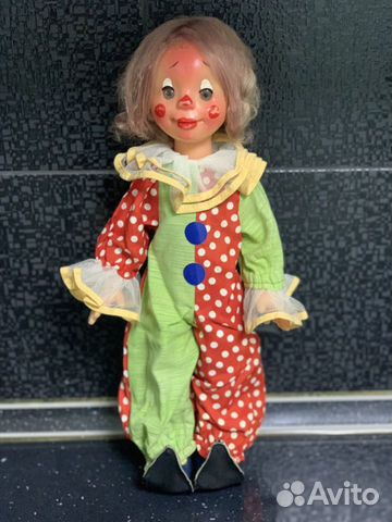 «Кукла клоун СССР», петрушка-скоморох-клоун