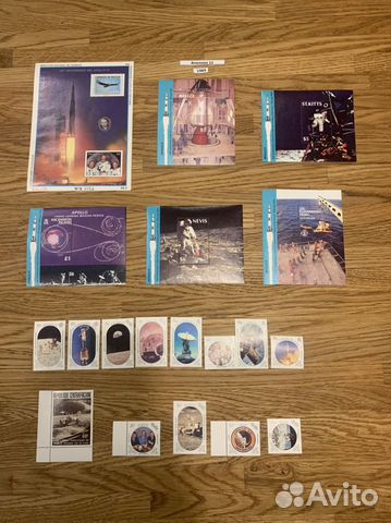 Марки коллекция Аполлон 11 1989 год