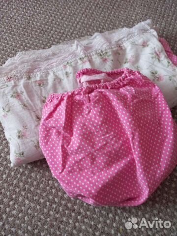 Одеяло с простынью на резинке в кроватку