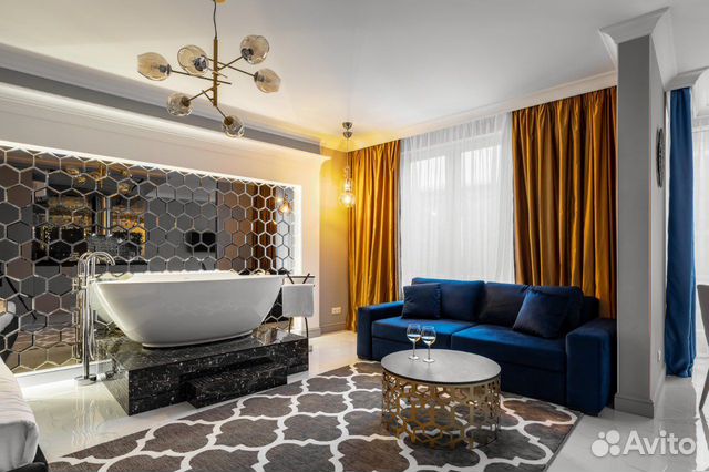 

Квартира-студия, 45 м², 2 кровати