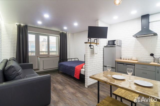 

Квартира-студия, 28 м², 2 кровати