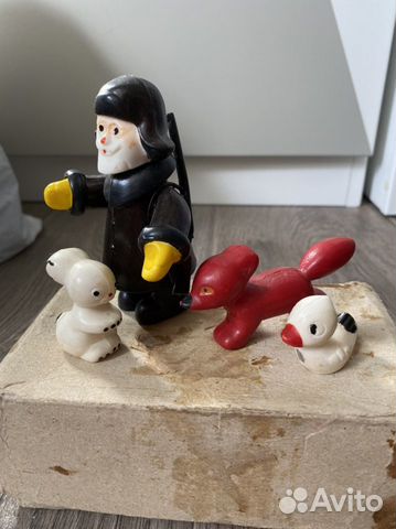 Новый набор серая шейка колкий пластик СССР