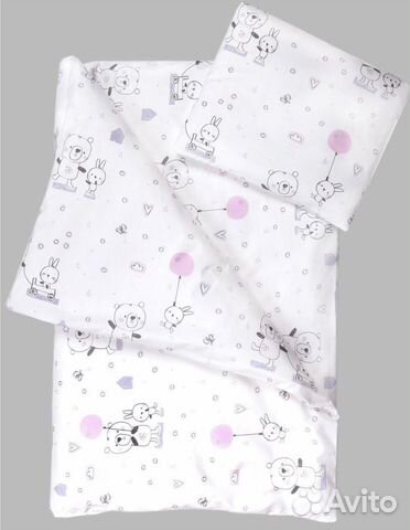 Одеяло и подушка в коляску/кроватку