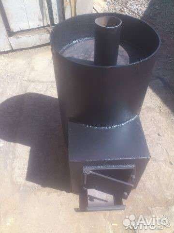 Печь для бани из 530 трубы
