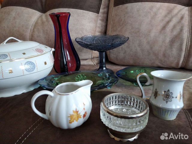 Ваза цветное стекло