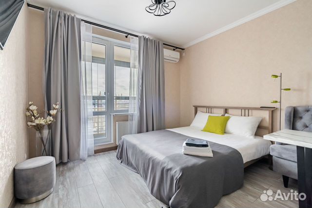 

Квартира-студия, 28 м², 2 кровати