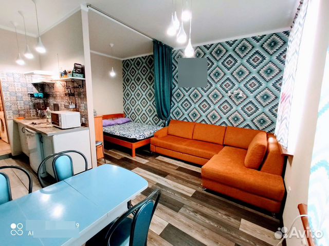 

Квартира-студия, 35 м², 2 кровати