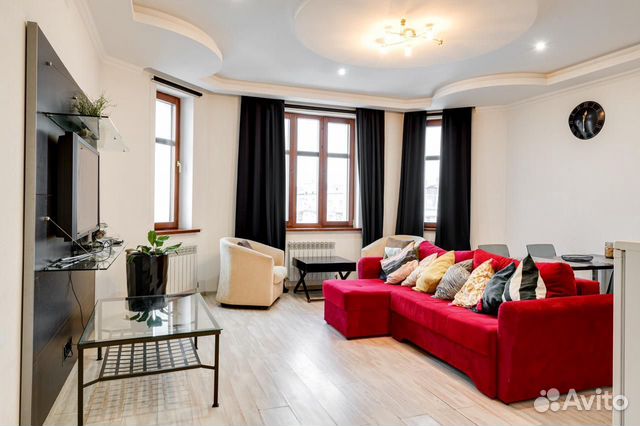 

1-к. квартира, 68 м², 3 кровати
