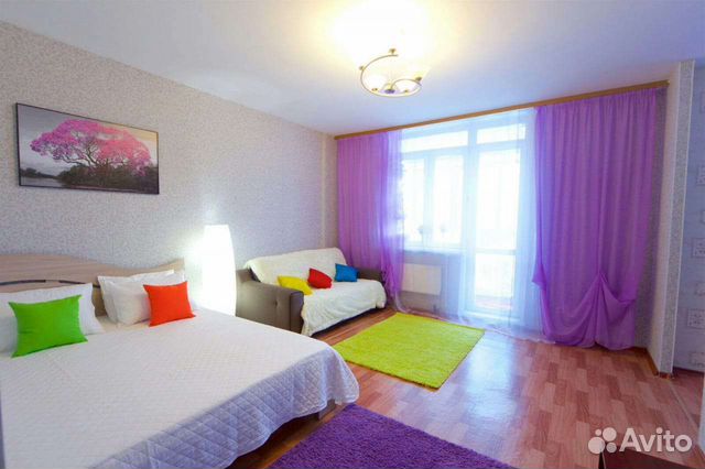 

1-к. квартира, 40 м², 2 кровати