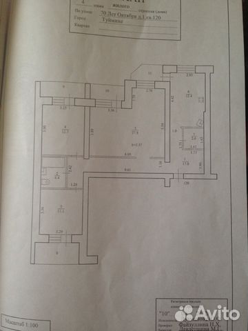 3-к квартира, 95 м², 4/5 эт.