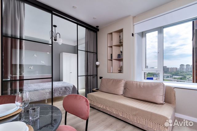 

Квартира-студия, 24 м², 2 кровати
