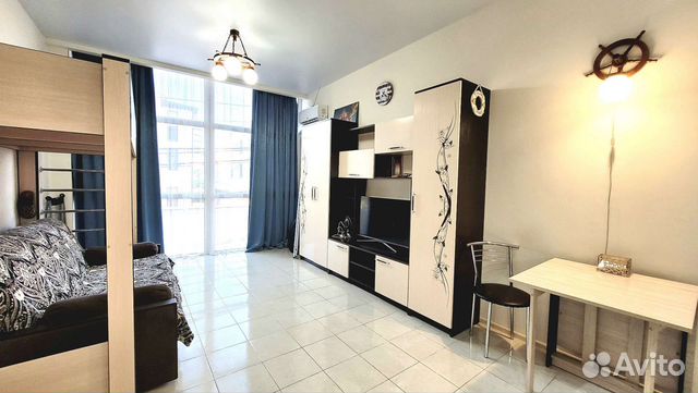 

Квартира-студия, 28 м², 2 кровати