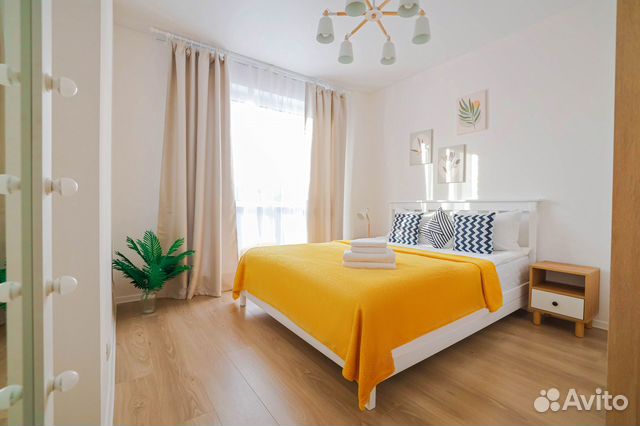 

1-к. квартира, 44 м², 2 кровати