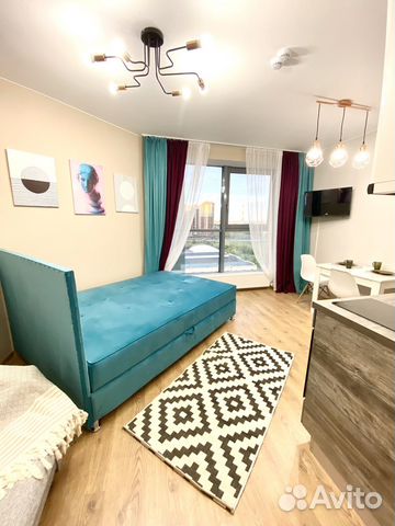 

Квартира-студия, 25 м², 1 кровать