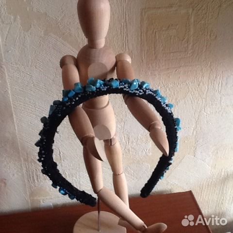 Ободки из камней, бусин и бисера