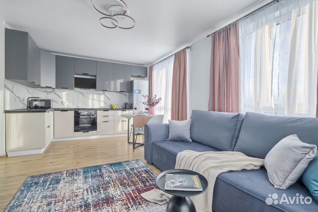 

1-к. квартира, 44 м², 2 кровати
