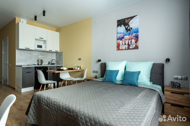 

Квартира-студия, 26 м², 2 кровати