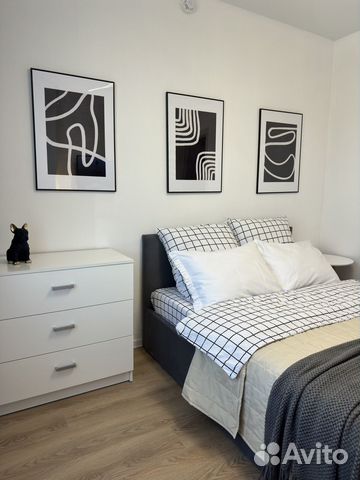 

1-к. квартира, 38 м², 2 кровати