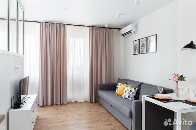 

Квартира-студия, 30 м², 2 кровати