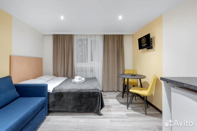 

Квартира-студия, 16 м², 2 кровати