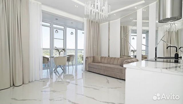 

1-к. квартира, 56 м², 2 кровати