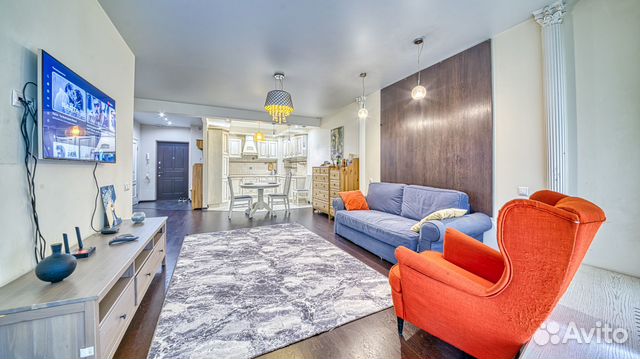 

1-к. квартира, 68 м², 2 кровати