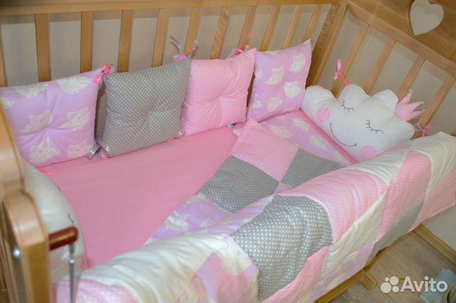 Бортики в кроватку, детские комплекты на заказ