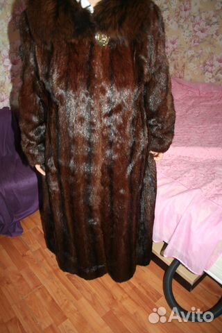 Шуба степная норка, сурок шоколадного цвета длинна Шуба степная норка, сурок шоколадного цвета длинна