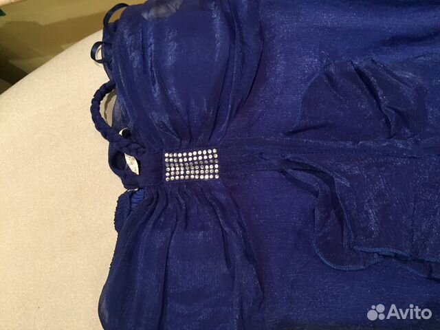 Воздушное платье небесно-голубого цвета