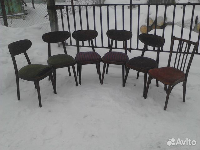 Набор винтажных стульев — фотография №1